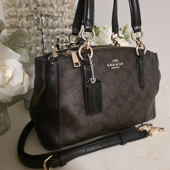 Coach Brown and Black Women's Handbag - Picture 2 of 10
